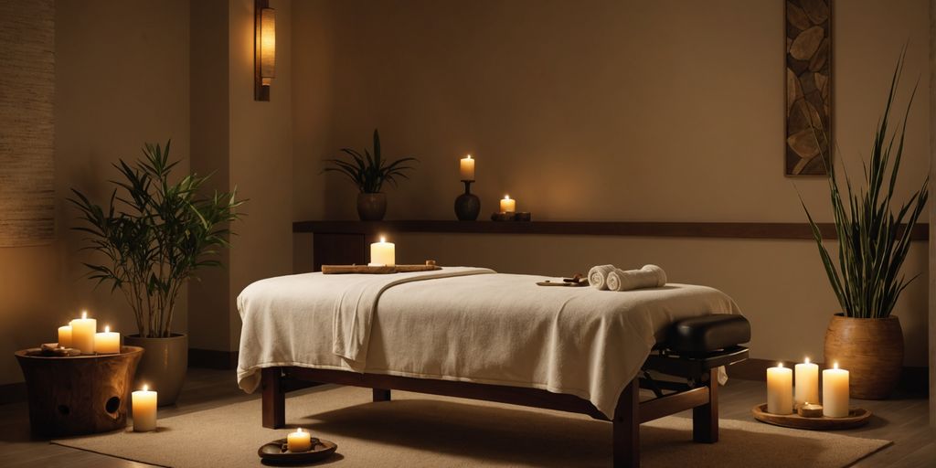 Levent'te spa ve masaj ortamı