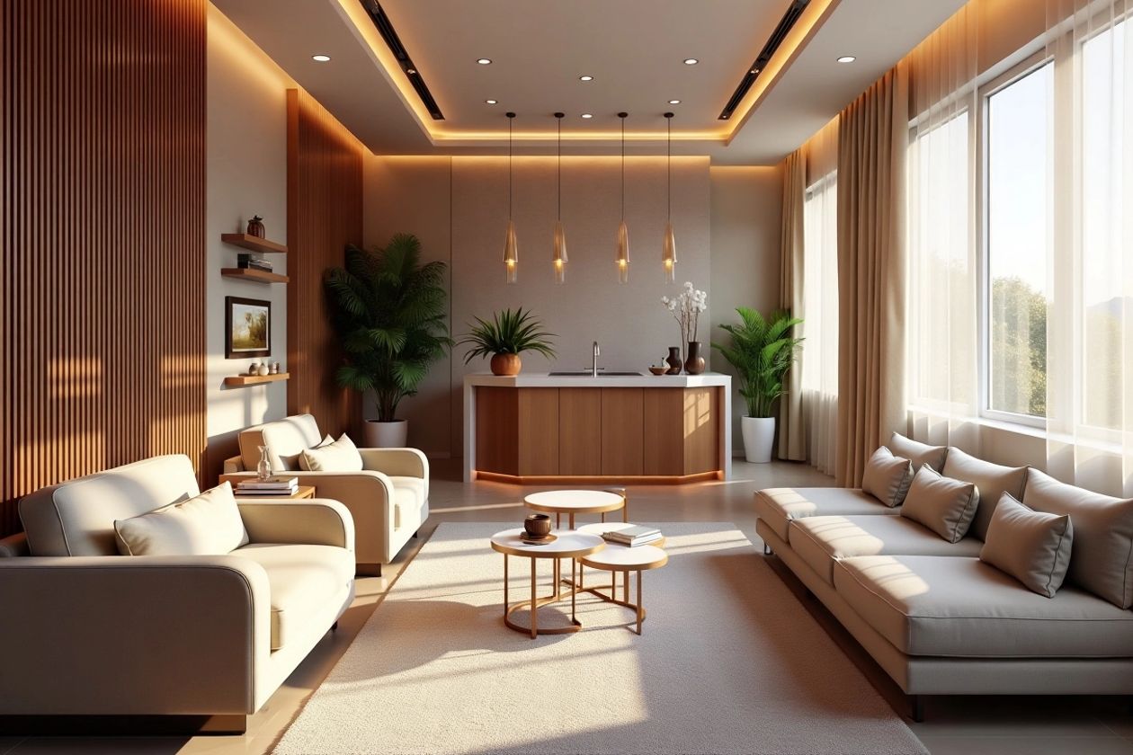 Lüks diş spa'sı, modern iç mekanlar