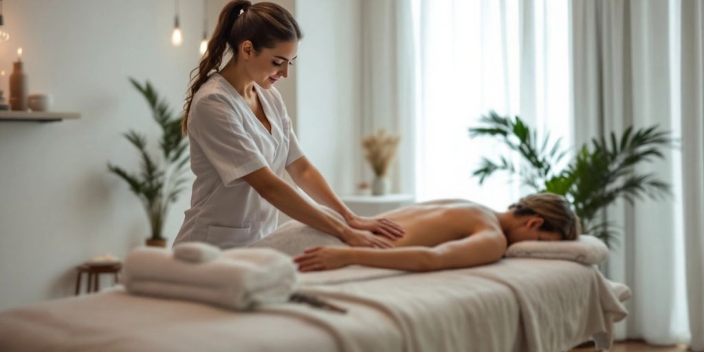 Masöz, masaj odası, rahatlatıcı ortam